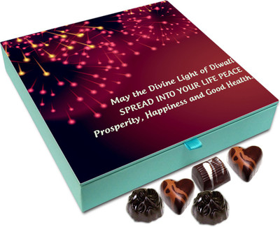 Chocholik Diwali Gift - May The Divine Lights Of Diwali Bring Peace And Prosperity Chocolate Box - 9pc Truffles(108 g)
Chocholik Diwali Gift - May The Divine Lights Of Diwali Bring Peace And Prosperity Chocolate Box - 9pc Truffles(108 g)