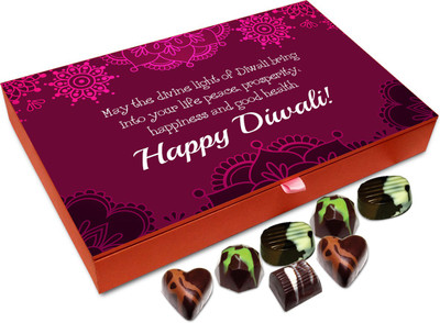 Chocholik Diwali Gift Box - May This Diwali Bring You Health And Happiness Chocolate Box - 12pc Truffles(144 g)
Chocholik Diwali Gift Box - May This Diwali Bring You Health And Happiness Chocolate Box - 12pc Truffles(144 g)