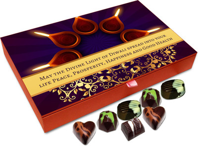 Chocholik Diwali Gift - Divine Light Of Diwali Spread Peace Prosperity Chocolate Box - 12pc Truffles(144 g)
Chocholik Diwali Gift - Divine Light Of Diwali Spread Peace Prosperity Chocolate Box - 12pc Truffles(144 g)