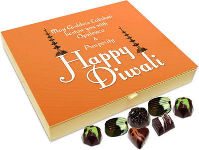 Chocholik Diwali Gift Box - May Goddess Lakshmi Bless You This Diwali Chocolate Box - 20pc Truffles(240 g)
Chocholik Diwali Gift Box - May Goddess Lakshmi Bless You This Diwali Chocolate Box - 20pc Truffles(240 g)