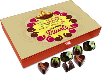 Chocholik Diwali Gift - May You Stay Blessed On Diwali Chocolate Box - 12pc Truffles(144 g)
Chocholik Diwali Gift - May You Stay Blessed On Diwali Chocolate Box - 12pc Truffles(144 g)