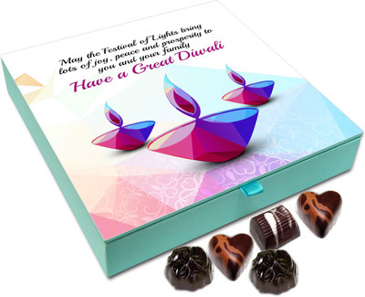 Chocholik Diwali Gift Box - May This Diwali Bring You Lots Of Joy And Peace Chocolate Box - 9pc Truffles(108 g)
Chocholik Diwali Gift Box - May This Diwali Bring You Lots Of Joy And Peace Chocolate Box - 9pc Truffles(108 g)