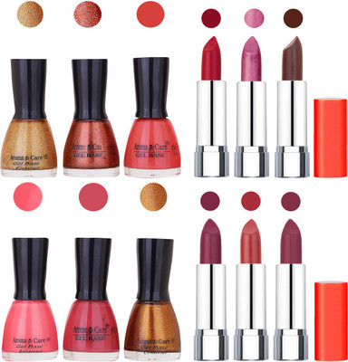 Aroma Care Wholesale Rate Combo of Nail Polish and Rythm Lipstick 220(Set of 12)
Aroma Care Wholesale Rate Combo of Nail Polish and Rythm Lipstick 220(Set of 12)