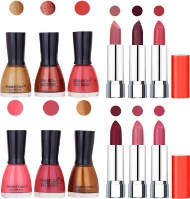 Aroma Care Wholesale Rate Combo of Nail Polish and Rythm Lipstick 206(Set of 12)
Aroma Care Wholesale Rate Combo of Nail Polish and Rythm Lipstick 206(Set of 12)