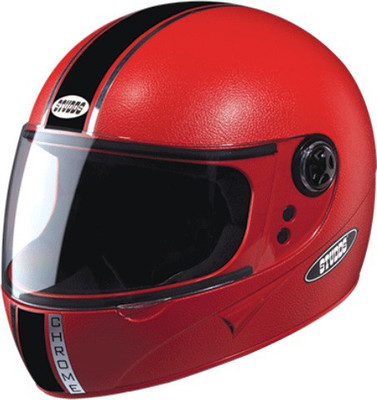 Studds CHROME ECONOMY Motorsports Helmet(Red 
Studds CHROME ECONOMY Motorsports Helmet(Red