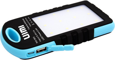 UIMI 6000 mAh Power Bank (U3, Waterproof Dust Proof Solar mobile charger With Dual USB Port of capacity)(Blue, Lithium Polymer)
UIMI 6000 mAh Power Bank (U3, Waterproof Dust Proof Solar mobile charger With Dual USB Port of capacity)(Blue, Lithium Polymer)