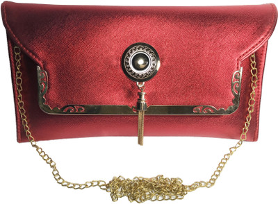 Bizarre Vogue Women Evening/Party Red PU Sling Bag