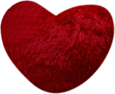 Casotec Heart Pillow Cushion Stuffed Soft Plush Toy Soft - 28 cm(Red)