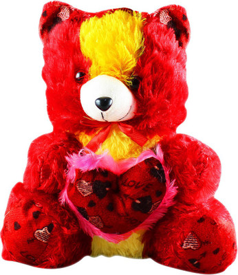 Casotec Cute Teddy Bear Stuffed Soft Plush Soft Toy - 36 cm(Red)