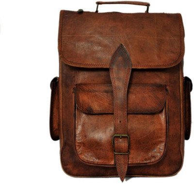 iHandikart Handmade Leather Bag | Laptop Rucksack with Large Pockets | 15" x 11" x 4" 20 L Backpack(Brown)
iHandikart Handmade Leather Bag | Laptop Rucksack with Large Pockets | 15" x 11" x 4" 20 L Backpack(Brown)