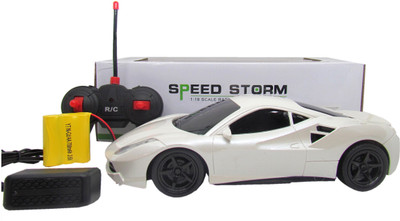 VShine 1:18 Ferrari 488GTB Styled Racing Car with Fully Functional Remote control(White)