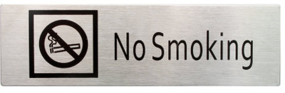 HOKIPO Self Adhesive Stainless Steel No Smoking Metal Signage Board (1 Piece) Sign(1)
HOKIPO Self Adhesive Stainless Steel No Smoking Metal Signage Board (1 Piece) Sign(1)