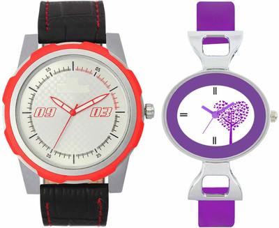 VALENTIME VL42VT28 New Latest Stylish Designer Collection Leather Combo Couple Fancy Casual Best Offer Watch - For Men & Women