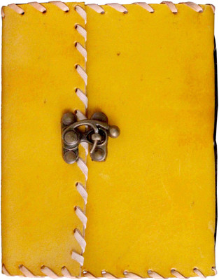 Pranjals House A5 Notebook(leather journal, Yellow)