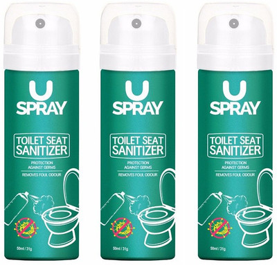 USPRAY Toilet Seat Sanitizer ( Pack of 3 )(50 ml, Bottle, Pack of 3)
