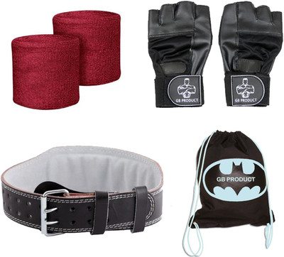 GB Pack Of Gym Belt ( s) , Wrist Band , Glove & Bag Gym & Fitness Kit 
GB Pack Of Gym Belt ( s) , Wrist Band , Glove & Bag Gym & Fitness Kit