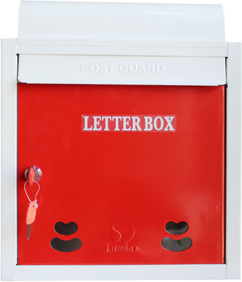 Lamba's NP Wall Mounted Mailbox(Red, White)