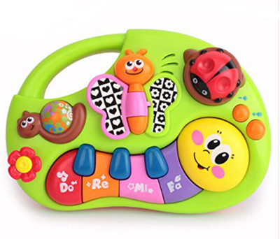 Webby Finger Illuminating and Learning Piano Toy(Multicolor)