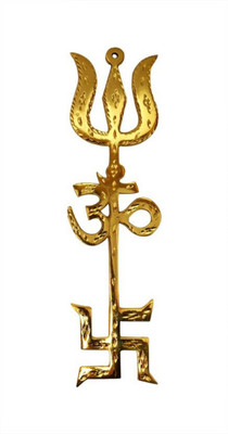 Rudra Fang Shui Trishakti (Om+Trishul+Swastik) For Reflect Negative Energy Showpiece - 22 cm (Alloy, Gold) Decorative Showpiece - 12 cm(Copper, Gold)
Rudra Fang Shui Trishakti (Om+Trishul+Swastik) For Reflect Negative Energy Showpiece - 22 cm (Alloy, Gold) Decorative Showpiece - 12 cm(Copper, Gold)