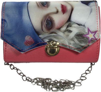 Bizarre Vogue Women Evening/Party Orange PU Sling Bag