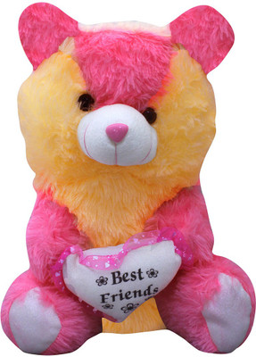 Casotec Cute Teddy Bear Stuffed Soft Plush Soft Toy - 40 cm(Yellow / Pink)