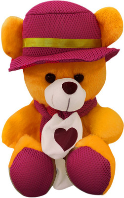 Casotec Cute Teddy Bear with Cap Stuffed Soft Plush Soft Toy - 34 cm(Yellow / Pink)
Casotec Cute Teddy Bear with Cap Stuffed Soft Plush Soft Toy - 34 cm(Yellow / Pink)