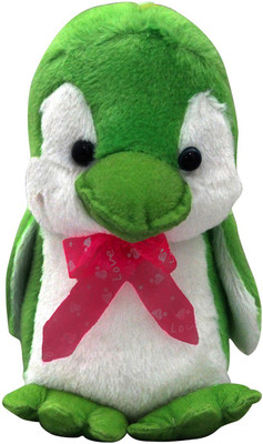 Casotec Cute Penguin Stuffed Soft Plush Soft Toy - 22 cm(Green / White)