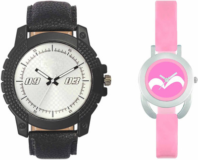 VALENTIME VL38VT18 New Latest Stylish Designer Collection Leather Combo Couple Fancy Casual Best Offer Watch - For Men & Women
