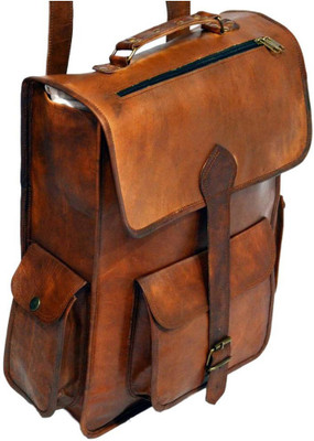 iHandikart Handmade Leather Bag | Rucksack Backpack with Large Pockets | 15" x 11" x 5" 20 L Backpack(Brown)
iHandikart Handmade Leather Bag | Rucksack Backpack with Large Pockets | 15" x 11" x 5" 20 L Backpack(Brown)