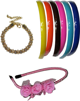 KAJAL Combo of Multi Color Floral Hairbands Hair Accessory Set(Multicolor) 
KAJAL Combo of Multi Color Floral Hairbands Hair Accessory Set(Multicolor)