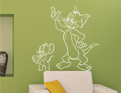 Wall Guru Home Décor wall Sticker Sticker(Pack of 1, White