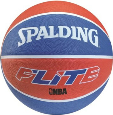 SPALDING Flite NBA Basketball - Size: (Pack of 1, White, Blue, Brown