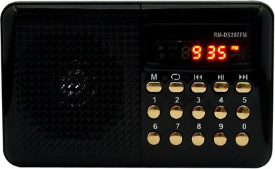 Yuvan Rock Music RM-DS207 USB/ SD Player With FM Radio(Black)
