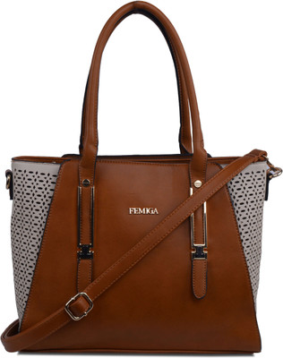 Femiga Hand-held Bag(Brown)