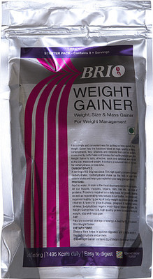 Brio Weight Gainer Starter Pack 500 Gm Weight Gainers/Mass Gainers(500 g, Kesar)
Brio Weight Gainer Starter Pack 500 Gm Weight Gainers/Mass Gainers(500 g, Kesar)