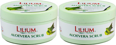 LILIUM Aloe Vera Scrub 100ml Pack of 2 Scrub(100 ml)