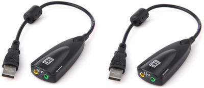 ReTrack SET OF 2PC Steel Sound 5hv2 7.1 Sound Channel USB 2.0 Sound Card(Black)
ReTrack SET OF 2PC Steel Sound 5hv2 7.1 Sound Channel USB 2.0 Sound Card(Black)