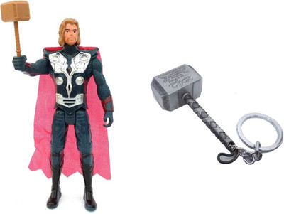 HALO NATION Avenger Action Figure Thor with THOR Hammer 'Mjolnir' Metal Keychain(Multicolor)
HALO NATION Avenger Action Figure Thor with THOR Hammer 'Mjolnir' Metal Keychain(Multicolor)
