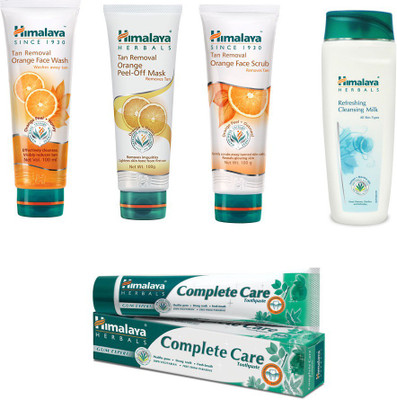 Himalaya Tan Removal Orange Face Wash, Tan Removal Orange Peel Off Mask, Tan Removal Orange Face Scrub, Refreshing Cleansing Milk, Toothpaste(Set of)
Himalaya Tan Removal Orange Face Wash, Tan Removal Orange Peel Off Mask, Tan Removal Orange Face Scrub, Refreshing Cleansing Milk, Toothpaste(Set of)