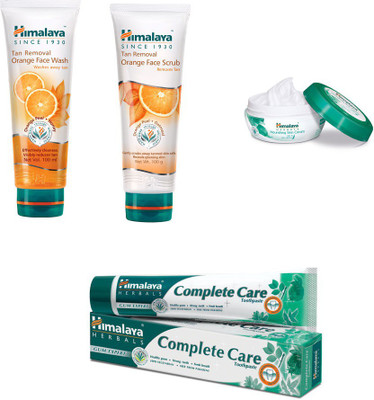 Himalaya Tan Removal Orange Face Wash, Tan Removal Orange Face Scrub, Nourishing Skin Cream, Toothpaste(Set of 4)
Himalaya Tan Removal Orange Face Wash, Tan Removal Orange Face Scrub, Nourishing Skin Cream, Toothpaste(Set of 4)