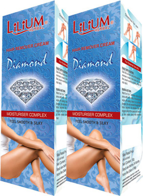 LILIUM Diamond Hair Removal Cream 50g Pack of 2 Cream(50 g, Set of 2)