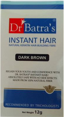 Dr. Batra's Instant Hair Natural Keratin Hair-Building Fibre Dark Brown Instant Hair Natural Keratin Hair-Building Fibre Dark Brown Lasts till the following hair wash. Hair Volumizer Hair-growth Treatment(12 g)
Dr. Batra's Instant Hair Natural Keratin Hair-Building Fibre Dark Brown Instant Hair Natural Keratin Hair-Building Fibre Dark Brown Lasts till the following hair wash. Hair Volumizer Hair-growth Treatment(12 g)