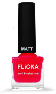 FLiCKA Nail Paint Matt Red Rage Shade 15