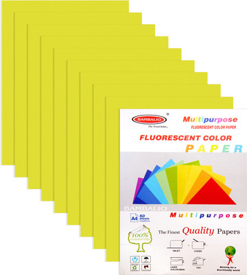 bambalio Fluorescent Colour Paper Pack of 200 Sheets Smooth Finish 80 gsm/ A4 Size: Fluorescent Yellow Color - Photo Copy/ Copier/ Printing /Art & Craft Coloured Paper(Set of 4, Fluorescent Yellow)
bambalio Fluorescent Colour Paper Pack of 200 Sheets Smooth Finish 80 gsm/ A4 Size: Fluorescent Yellow Color - Photo Copy/ Copier/ Printing /Art & Craft Coloured Paper(Set of 4, Fluorescent Yellow)