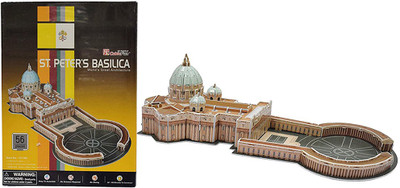 ELECTRO CART 3D Puzzle World’s Greatest Architecture Series :St.Peter Basilica : Model Size – 37cm x 18cm x 11cm(32 Pieces)