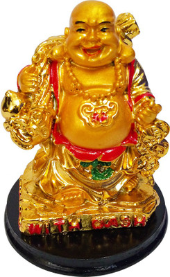 FABZONE Gold Plated Lord Laughing Buddha Statue God Good Luck Charm Sculputer Handicraft Idol Diwali Decorative Spiritual Puja Vastu Showpiece Figurine - Religious Pooja Gift Item & Murti for Mandir / Temple / Home / Office Decorative Showpiece - 10 cm(Po
FABZONE Gold Plated Lord Laughing Buddha Statue God Good Luck Charm Sculputer Handicraft Idol Diwali Decorative Spiritual Puja Vastu Showpiece Figurine - Religious Pooja Gift Item & Murti for Mandir / Temple / Home / Office Decorative Showpiece - 10 cm(Po