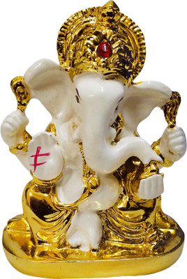 FABZONE Gold Plated Lord Ganesha Statue Hindu Dev Ganpati and Siddhivinayak God Sculputer Handicraft Idol Diwali Decorative Spiritual Puja Vastu Showpiece Figurine - Religious Pooja Gift Item & Murti for Mandir / Temple / Home / Office Decorative Showpiec
FABZONE Gold Plated Lord Ganesha Statue Hindu Dev Ganpati and Siddhivinayak God Sculputer Handicraft Idol Diwali Decorative Spiritual Puja Vastu Showpiece Figurine - Religious Pooja Gift Item & Murti for Mandir / Temple / Home / Office Decorative Showpiec