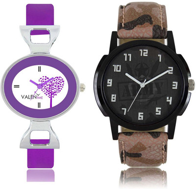 VALENTIME LR3VT28 New Stylish Army Leather-Plastic Belt Exclusive Fashion Best Offer Branded Combo Couple Hand Watch - For Boys
VALENTIME LR3VT28 New Stylish Army Leather-Plastic Belt Exclusive Fashion Best Offer Branded Combo Couple Hand Watch - For Boys