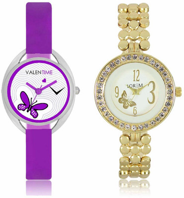 VALENTIME LR203VT2 New Stylish Diamond Studded Metal-Plastic Belt Exclusive Fashion Best Offer Branded Combo Beutiful Hand Watch - For Girls
VALENTIME LR203VT2 New Stylish Diamond Studded Metal-Plastic Belt Exclusive Fashion Best Offer Branded Combo Beutiful Hand Watch - For Girls