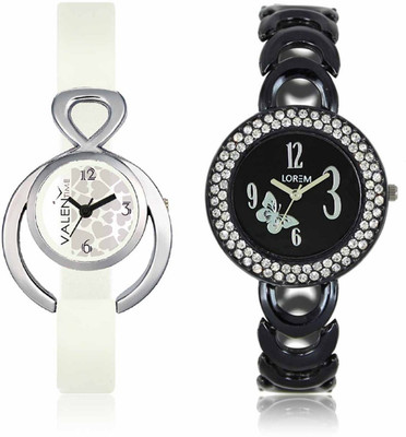 VALENTIME LR201VT15 New Fancy Diamond Studded Black Metal-Plastic Belt Exclusive Fashion Best Offer Branded Combo Beutiful Hand Watch - For Girls
VALENTIME LR201VT15 New Fancy Diamond Studded Black Metal-Plastic Belt Exclusive Fashion Best Offer Branded Combo Beutiful Hand Watch - For Girls